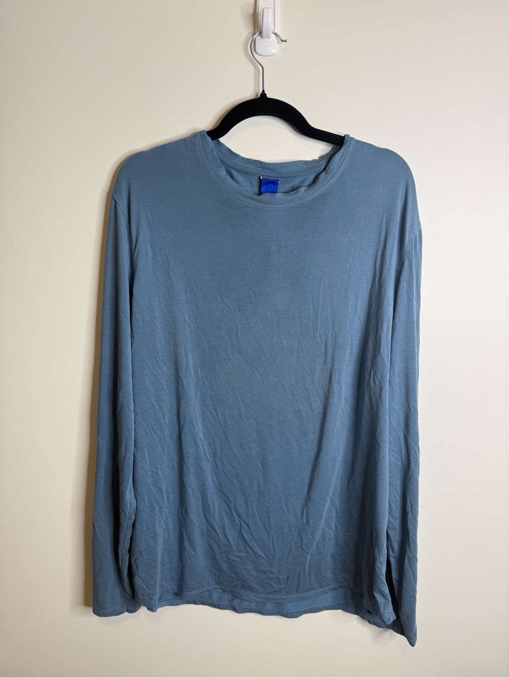 Kit and Ace Men's Long Sleeve Crewneck - Slate Blue